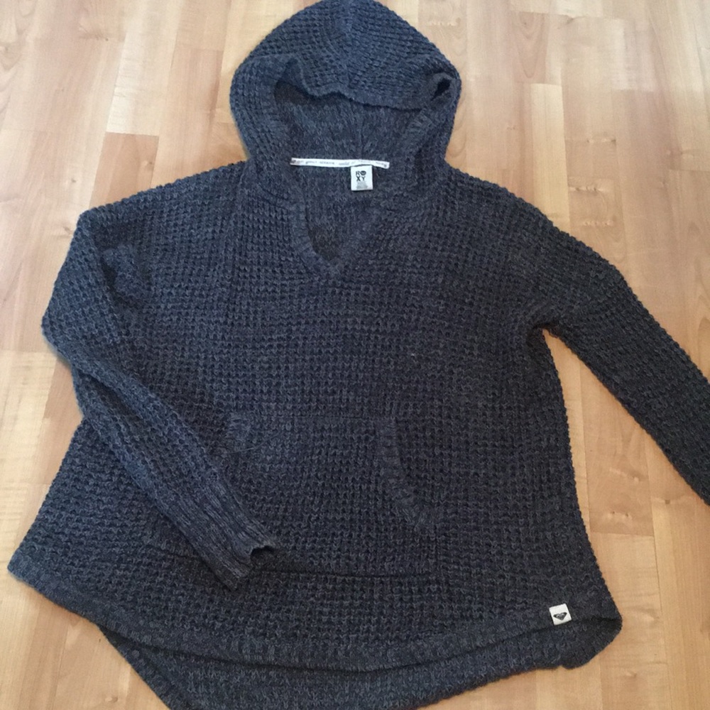 Cozy grey knit hoody